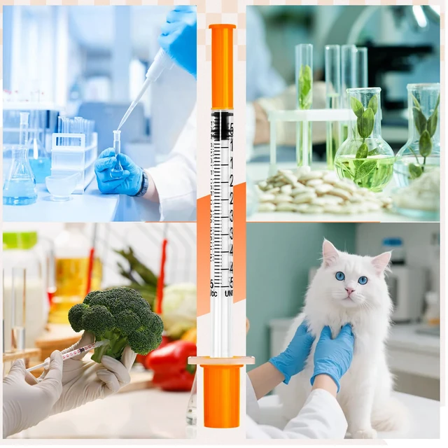 Alt view image 7 of 7 - 0.5ml Syringe with Cap, 31G 1/3" 1/2cc Syringes, Pack of 100 Disposable Individual Package