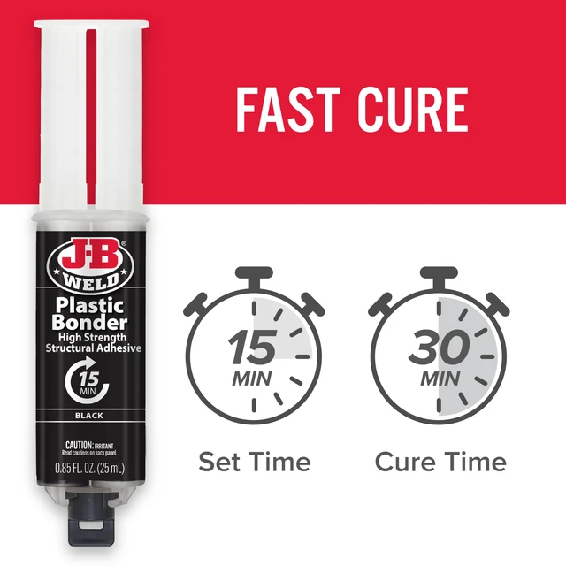 Alt view image 4 of 7 - Plastic Bonder Black 25ml Syringe - 2 Pack (50139-2), 25 ml - 2 Pack