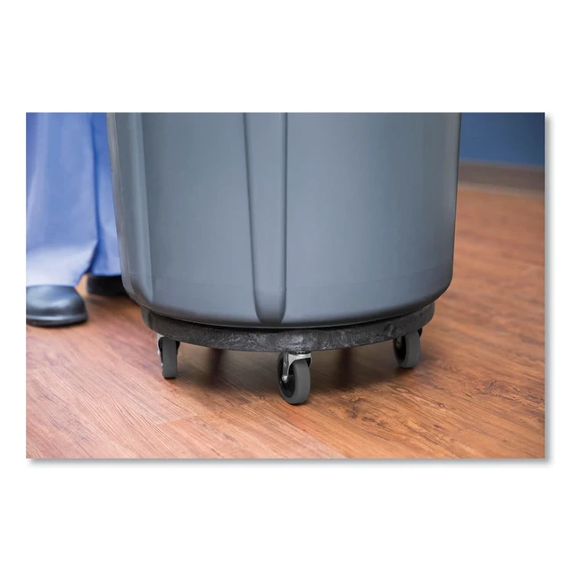 Alt view image 2 of 4 - Brute Quiet Dolly, Compatible with 20, 32, 44, and 55-Gallon Brute® Containers, Black, for Restaurants/Back of House/Offices/Warehouses/Airports/Commercial Environments