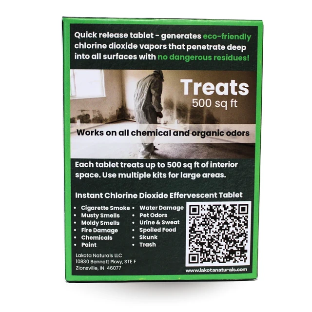 Alt view image 2 of 7 - Chlorine Dioxide Heavy-Duty Fogger Deodorizing Kit, Professional Strength Odor Remover For Car, Home, RV, Room, Garage. Scent Bomb Air Freshener & Deodorizer. Easy to Use Kit Eliminates All Odors!