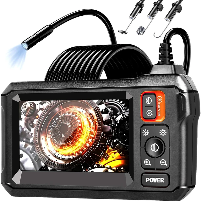 Main image of Endoscope Camera with Light, 1080P HD Borescope IP67 Waterproof Snake Camera for Inspecting Walls, Vents, Automotive Engines, Pipes A Great Gift Tool for Men