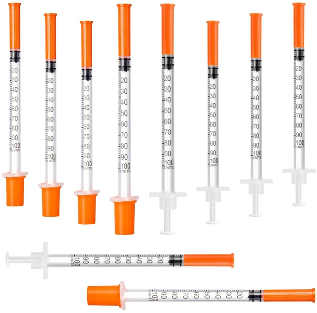 Main image of U-100 1ml 31G 5/16"Syringes, Individually Packed, 100 Pack for Lab Supplies