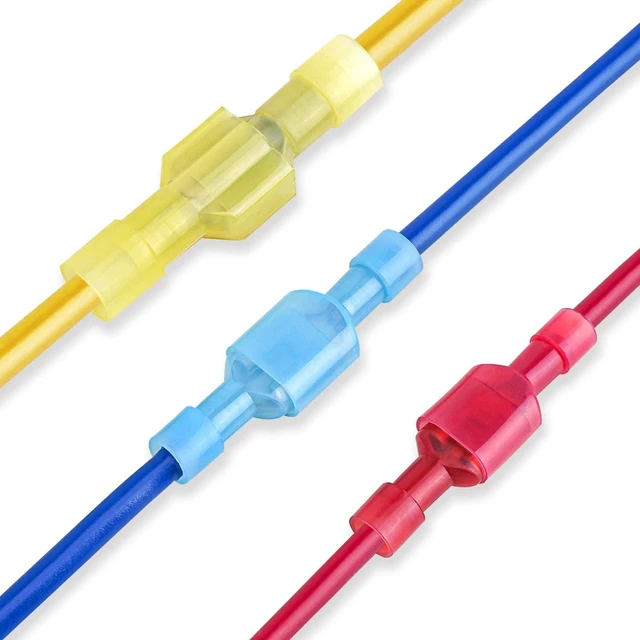 Alt view image 6 of 7 - 800 Pcs Nylon Spade Connector Kit, Insulated Crimp Wire Connectors Corrosion Resistant Thick Tinned Copper Terminals, Nylon Insulated, Color-Coded Identification, Auto Electrical Projects