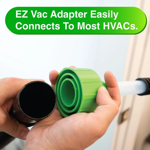 Alt view image 5 of 7 - AC Drain Line Cleaner - Shop Vac Adapter for HVAC Condensate & Air Conditioner Clogs - Universal Fit Wet/Dry Vacuum Attachment - Clear See Through Fitting - Unclog, Flush & Evacuate