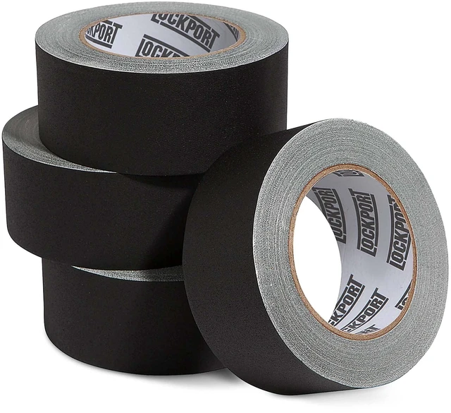 Main image of Black Gaffers Tape 2 Inch x 30 Yards - 4 Pack Pro Matte Gaff Tape Professional Gaffer Tape Heavy-Duty, No Residue, Water & Heat Resistant, Non-Reflective, Easy Tear Multipurpose Black Tape