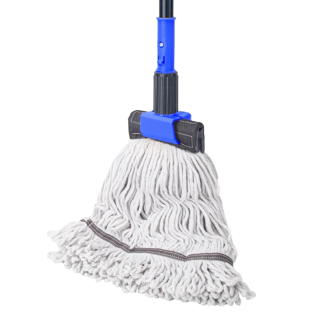 Main image of Heavy Duty Mops for Floor Cleaning,60" Commercial Industrial Mop Long Handle, Looped-End String Cotton Wet Mop for Home, Kitchen, Garage, Office and Concrete/Tile Floor