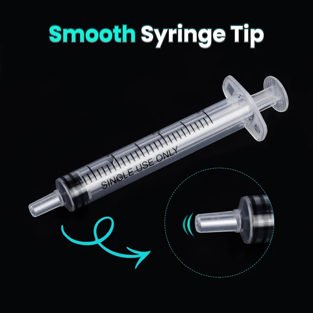 Alt view image 5 of 7 - 120 PCS 3ml Syringe with Cap for Liquid, Oral Syringe without Needles for Medicine Dropper, Colostrum Collect, Liquid Measuring, Individually Sealed, Luer Slip