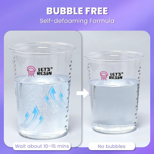 Alt view image 3 of 7 - 34oz Crystal Clear Epoxy Resin, Casting Resin for Beginners 2 Part Resin and Hardener for Crafts, Bubble Free & Low Odor, Anti-Yellowing, Casting Molds, Jewelry, Art, Easy to Mix