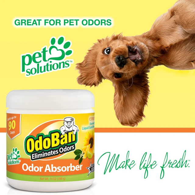 Alt view image 2 of 5 - Solid Odor Absorber Eliminator for Home and Small Spaces, Citrus Scent, 14 Ounces Each, 9-Pack