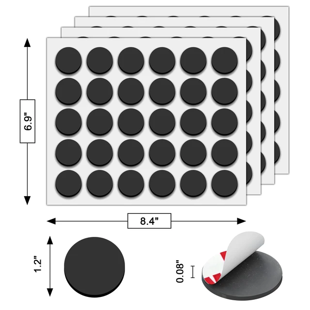 Alt view image 3 of 7 - Adhesive Magnets for Crafts 1.2" x 0.08", 120 Sticky Magnetic Dots Anisotropy Flexible Circle Magnet Tape Stickers for Classroom Decor, Home Organization, Office Supplies