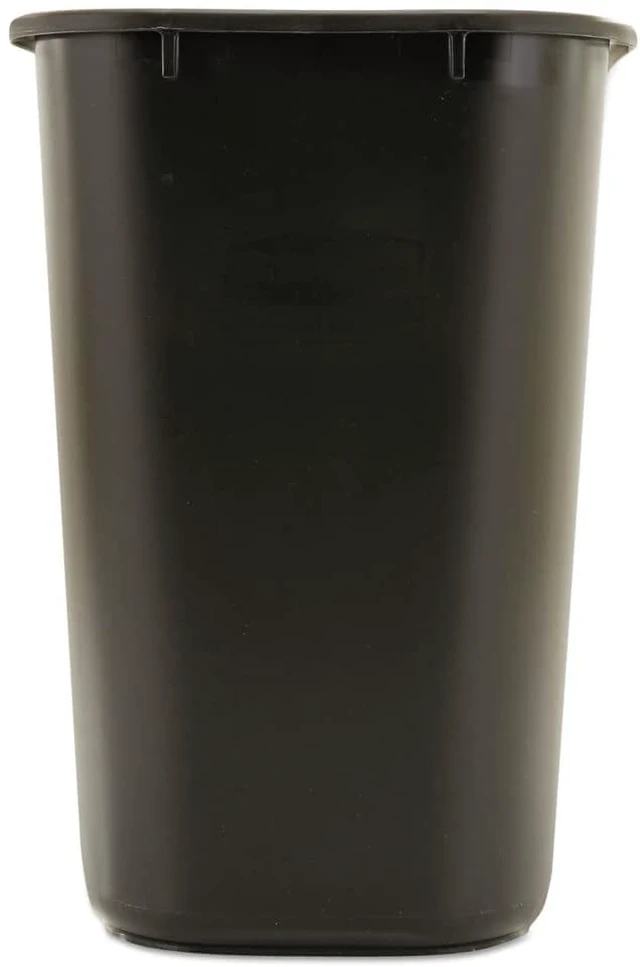 Alt view image 6 of 7 - Commercial 295600BK Deskside Plastic Wastebasket, Rectangular, 7 gal, Black (2)