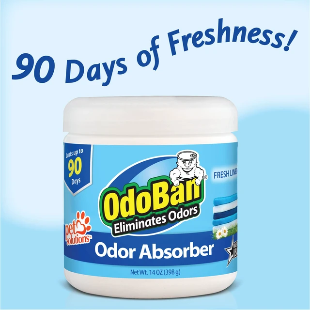Alt view image 2 of 6 - Solid Odor Absorber Eliminator for Home and Small Spaces, Fresh Linen Scent, 14 Ounces Each, 9-Pack
