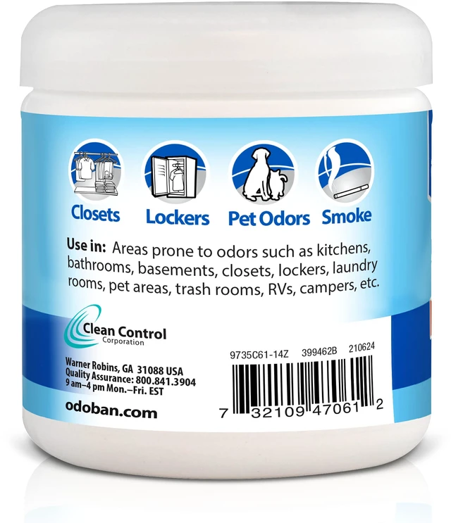Main image of Solid Odor Absorber Eliminator for Home and Small Spaces, Fresh Linen Scent, 14 Ounces Each, 9-Pack