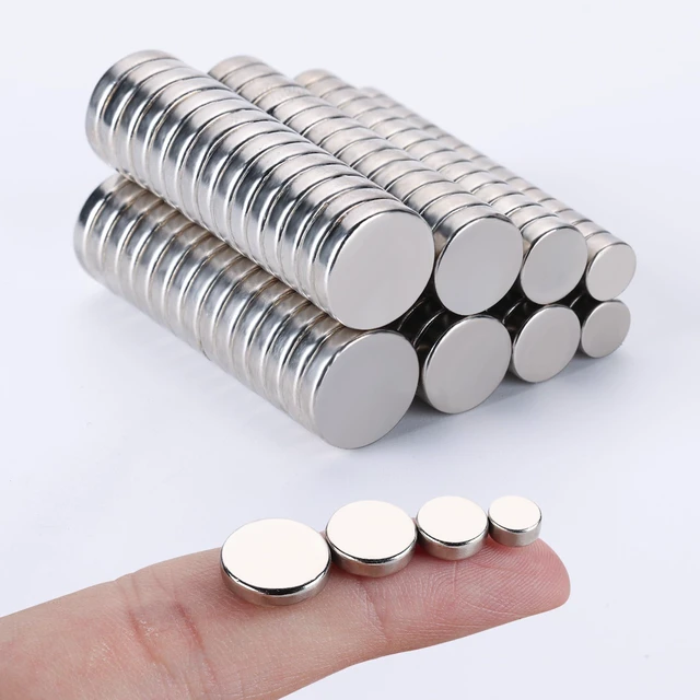 Main image of 120Pcs Small Magnets for Crafts4 Different Size,Mini Round Magnet,Multi-Use for Fridge,DIY, Office, Hobbies, and Science