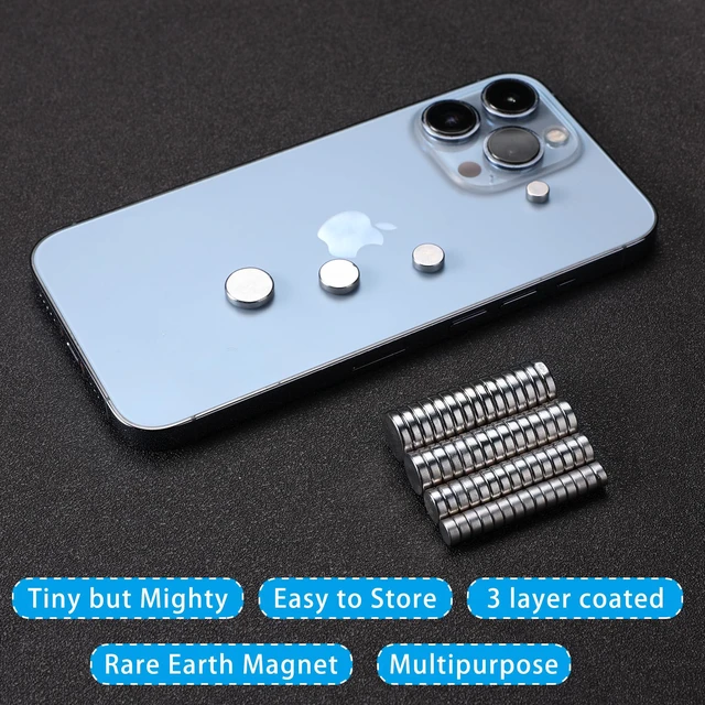 Alt view image 4 of 6 - 120Pcs Small Magnets for Crafts4 Different Size,Mini Round Magnet,Multi-Use for Fridge,DIY, Office, Hobbies, and Science