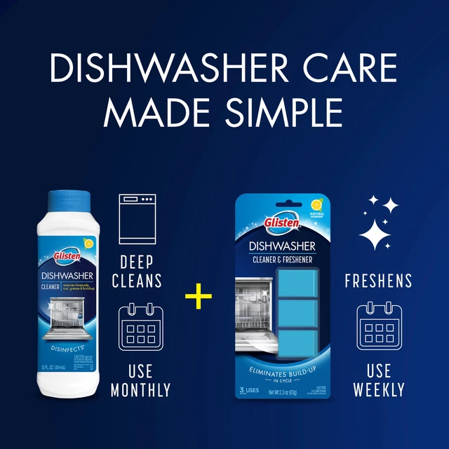Alt view image 7 of 7 - Dishwasher Cleaner, Lemon Scent Deodorizer Liquid, 12 oz, 3-Pack Removes Limescale & Grease Deep Inside Jets, Helps Prevent Future Rust & Mineral Buildup, USA Made