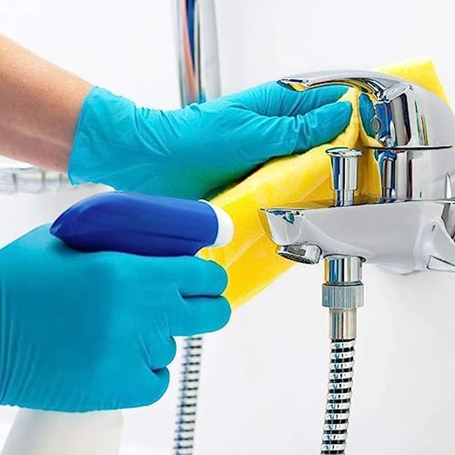 Alt view image 7 of 7 - Basic Medical Blue Nitrile Exam Gloves - Latex-Free & Powder-Free - NGPF 7002 (Case of 1,000), Medium