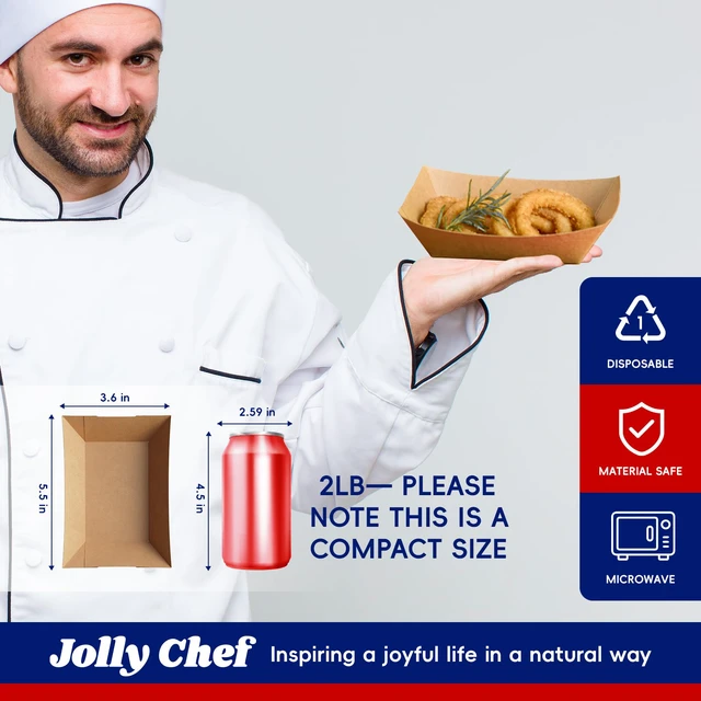 Alt view image 3 of 7 - 2lb Paper Food Trays, 250 Pack Disposable Paper Boat, Serving Boats for Gameday, Food Holder Trays for Snacks French Fries Nachos Hot Dog Tacos BBQ Party