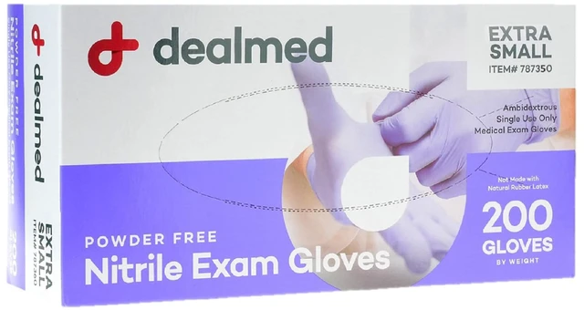 Main image of Nitrile Exam Gloves - Latex Free - X-Small - 200 Count