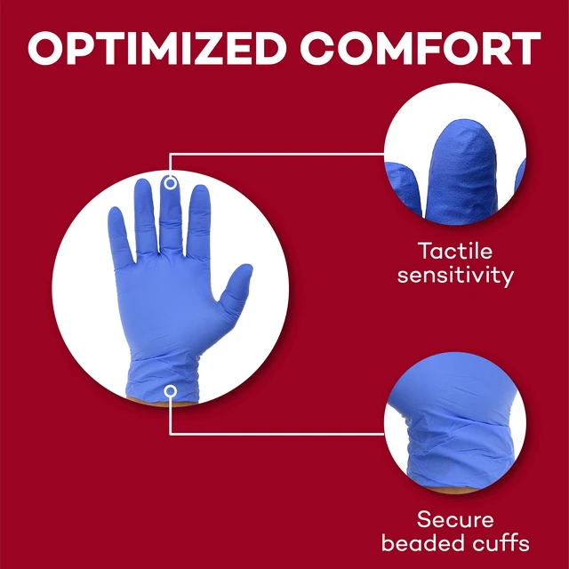 Alt view image 4 of 7 - Nitrile Exam Gloves - Latex Free - X-Small - 200 Count