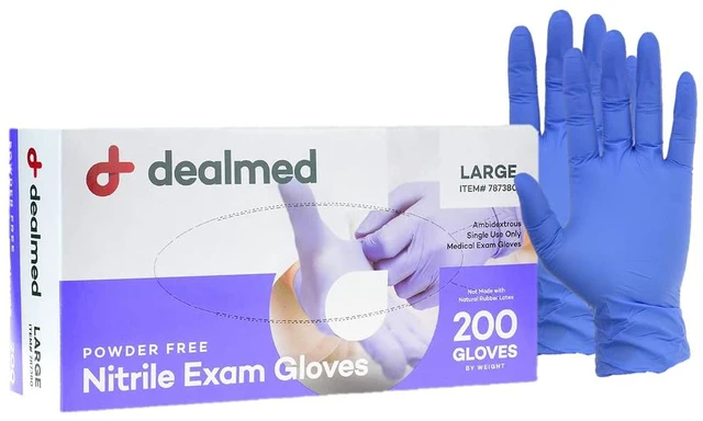 Main image of Nitrile Exam Gloves - Latex Free - Large - 200 Count