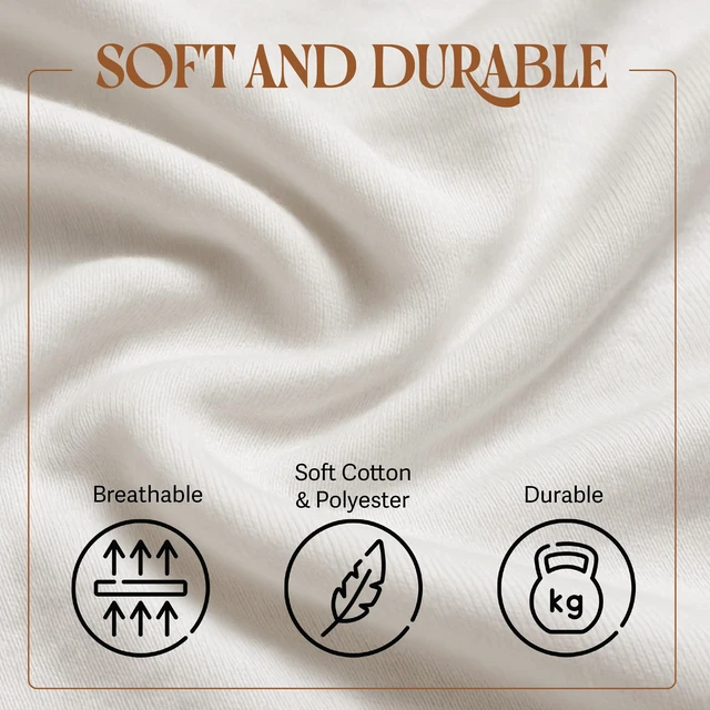 Alt view image 4 of 7 - 4 Pack Fitted Hospital Bed Sheets for Home Use, 36 x 84 x 12 Soft Cotton Rich Jersey Knit, Elastic All Around, Stays Put When Bed Is Raised, Machine Wash & Dry, 4 Pack, 12 in Pocket