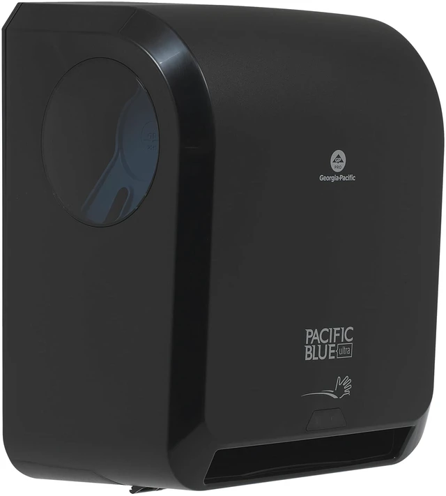 Main image of Pacific Blue Ultra 8" High-Capacity Automated Touchless Paper Towel Dispenser by GP PRO; Black; 59590; 12.9" W x 9" D x 16" H; 1 Dispenser