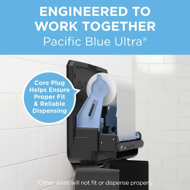 Alt view image 3 of 6 - Pacific Blue Ultra 8" High-Capacity Automated Touchless Paper Towel Dispenser by GP PRO; Black; 59590; 12.9" W x 9" D x 16" H; 1 Dispenser