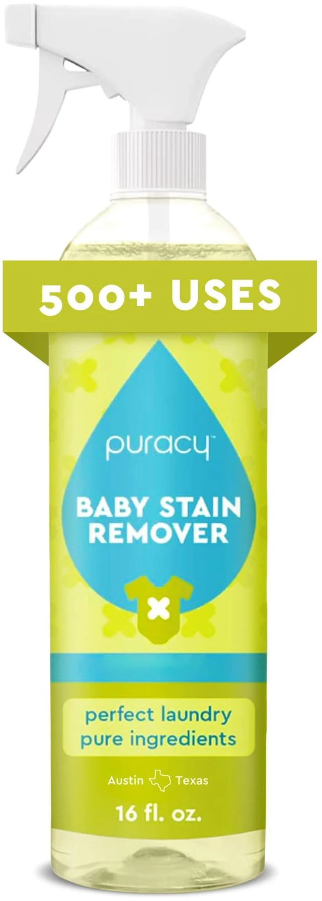 Main image of Stain Remover, Travel and Laundry Stain Cleaner for Clothes, Baby Essentials, Kids Stains, Oil and Fabric Spot Cleaner (Baby Stain Remover Spray, 16 fl oz)