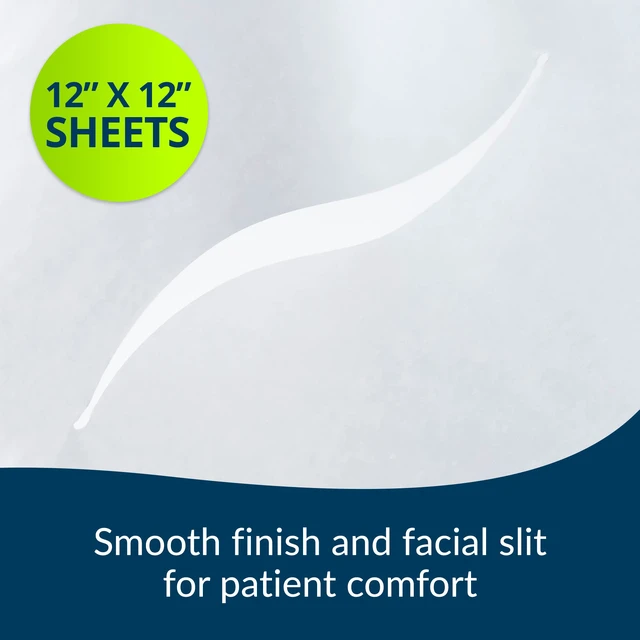 Alt view image 3 of 7 - 581 Avalon Papers Chiro Headrest Sheet with Slit, Chiropractic Face Paper, Barrier Protection, Smooth Finish for Comfort, White, 12" Width, 12' Length, Pack of 1000