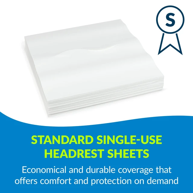 Alt view image 4 of 7 - 581 Avalon Papers Chiro Headrest Sheet with Slit, Chiropractic Face Paper, Barrier Protection, Smooth Finish for Comfort, White, 12" Width, 12' Length, Pack of 1000