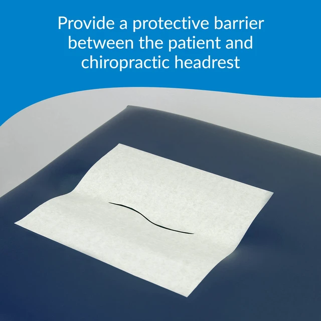 Alt view image 5 of 7 - 581 Avalon Papers Chiro Headrest Sheet with Slit, Chiropractic Face Paper, Barrier Protection, Smooth Finish for Comfort, White, 12" Width, 12' Length, Pack of 1000