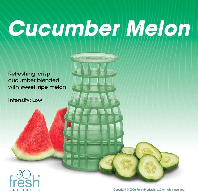 Alt view image 6 of 7 - Eco Air Freshener Refill Solid Dry, Cucumber Melon, 6 Pack Natural Oils, No Acetone Or Propellants, Made In USA, Lasts 30 Days, Ideal For Home, Business Or Commercial Spaces