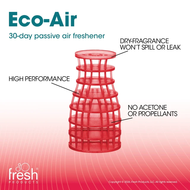 Alt view image 4 of 7 - Eco Air Freshener Refill Solid Dry, Kiwi Grapefruit, 6 Pack Natural Oils, No Acetone Or Propellants, Made In USA, Lasts 30 Days, Ideal For Home, Business Or Commercial Spaces