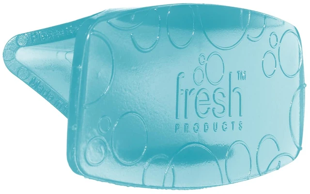Main image of Eco Bowl Clip Air Freshener, Ocean Mist, 12 Pack Natural Oils, Made in USA, Rim Toilet Tank Trash Cabinet, Air & Trash and Bathroom Freshener, Lasts 30 Days, Chemical Free
