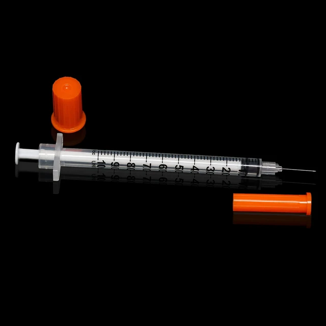 Alt view image 6 of 7 - 29G 1cc 1/2" Syringe with Needle - Disposable Individual Package-100 Pack