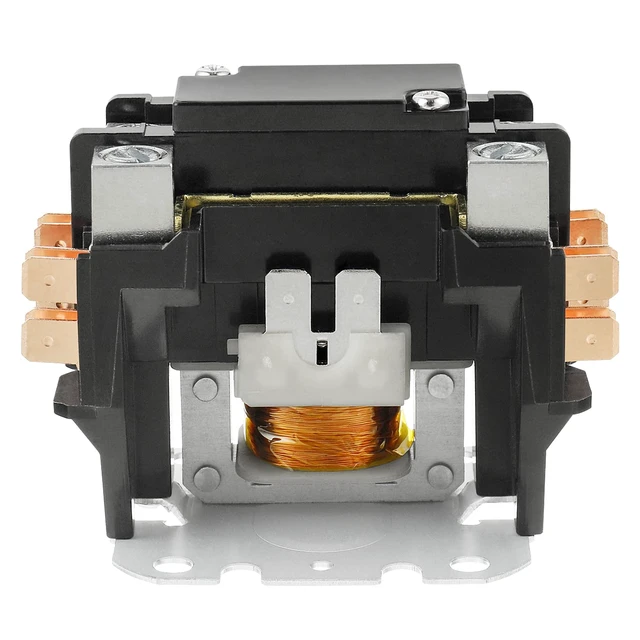 Alt view image 3 of 6 - 1 Poles FLA 30 Amp Coil 24 VAC Air Conditioner Condenser Compressor Contactor AC Definite Purpose Contactor