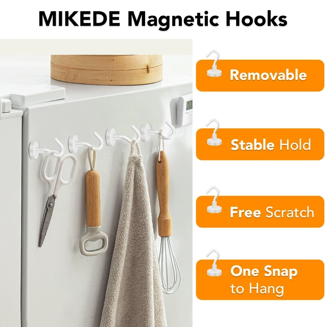 Alt view image 5 of 7 - Magnetic Hooks, 28Pcs Cruise Essentials Strong Magnet Hook, 30LBS Cruise Essentials Neodymium Heavy Duty Magnets with Hooks for Hanging Magnetic Hanger for Fridge Toolbox Storage
