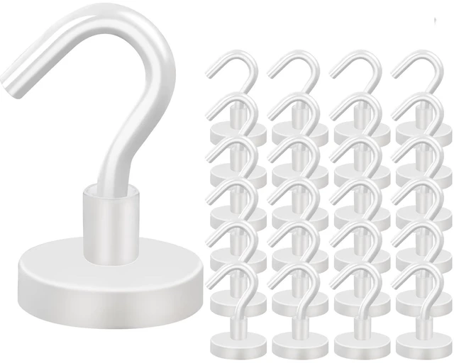 Main image of Magnetic Hooks, 28Pcs Cruise Essentials Strong Magnet Hook, 30LBS Cruise Essentials Neodymium Heavy Duty Magnets with Hooks for Hanging Magnetic Hanger for Fridge Toolbox Storage