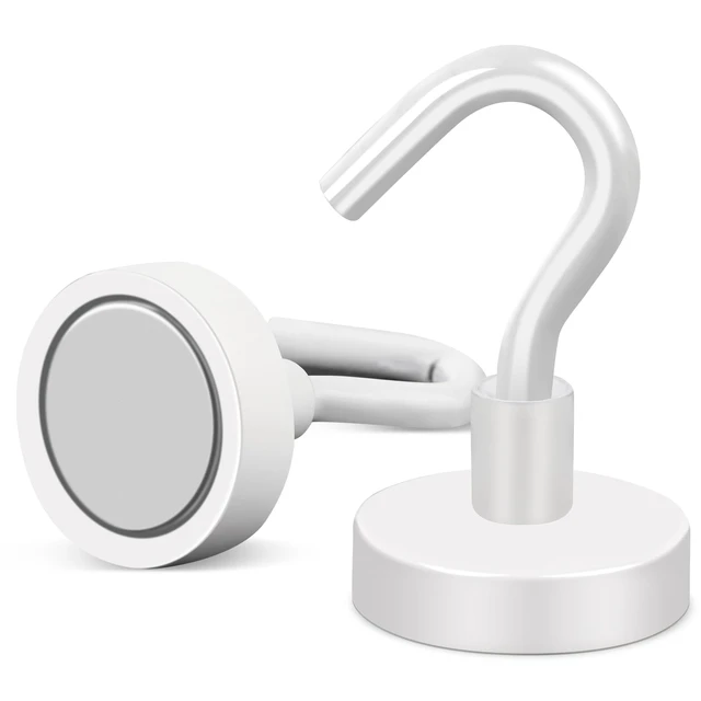 Alt view image 7 of 7 - Magnetic Hooks, 28Pcs Cruise Essentials Strong Magnet Hook, 30LBS Cruise Essentials Neodymium Heavy Duty Magnets with Hooks for Hanging Magnetic Hanger for Fridge Toolbox Storage