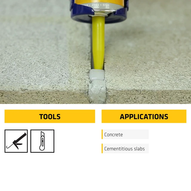 Alt view image 6 of 7 - flex Self Leveling Sealant, Gray, Polyurethane, 29 fl oz, Waterproof, Self-Leveling for Sealing Horizontal Expansion Joints in Concrete