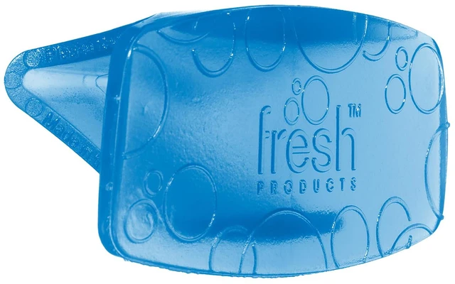 Main image of Eco Bowl Clip Air Freshener, Cotton Blossom, Blue, 12 Pack Natural Oils, Made in USA, Rim Toilet Tank Trash Cabinet, Air & Trash and Bathroom Freshener, Lasts 30 Days, Chemical Free