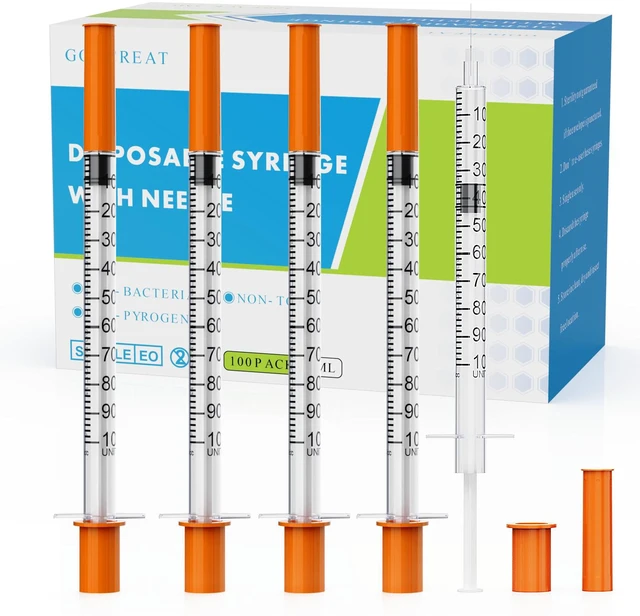 Main image of U-100 1cc with 30G 1/2 Inch Syringes, Individually Packed, 100PCS
