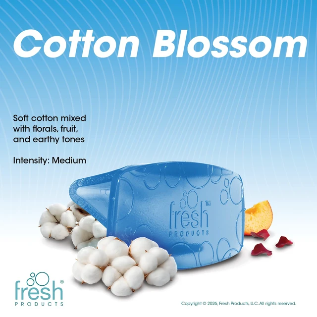 Alt view image 7 of 7 - Eco Bowl Clip Air Freshener, Cotton Blossom, Blue, 12 Pack Natural Oils, Made in USA, Rim Toilet Tank Trash Cabinet, Air & Trash and Bathroom Freshener, Lasts 30 Days, Chemical Free
