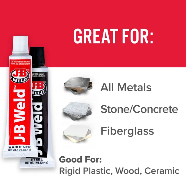 Alt view image 3 of 7 - Original Epoxy, Steel Reinforced Epoxy, High Strength - 2 Pack, Dark Grey (8265S-2)