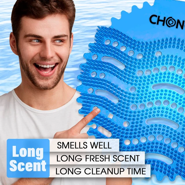 Alt view image 4 of 7 - Urinal Screen Deodorizer, 36 Pack Urinal Cake Bulk with 3 Scents 3 Long-Lasting Scents Help Control Odor, Long Bristle Design Reduce Splash & Clog for Restroom, Hotel, Office, School Toilet
