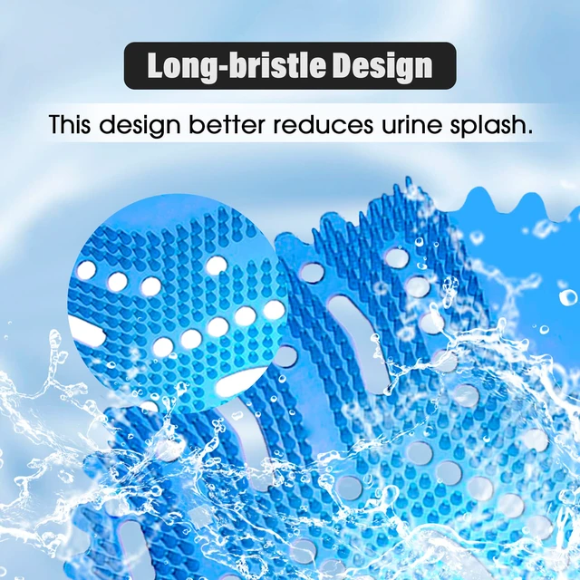 Alt view image 5 of 7 - Urinal Screen Deodorizer, 36 Pack Urinal Cake Bulk with 3 Scents 3 Long-Lasting Scents Help Control Odor, Long Bristle Design Reduce Splash & Clog for Restroom, Hotel, Office, School Toilet