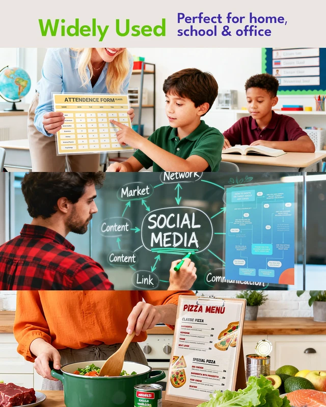 Alt view image 7 of 7 - 4mil Thicker Self-Adhesive Laminating Sheets Against Spills Surface 100Pack Letter Size 8.5x11" Dry-Erase Friendly for Reusable Documents, Kids Art, Posters & Crafts No Heat Needed