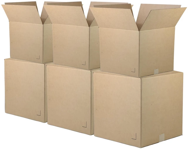 Main image of Moving Boxes 10-Pack Larger | 20x20x20 inch Durable ECT 32 Corrugated Shipping Boxes for Mailing, Packing, Moving, and Storage Recyclable and Made in the USA