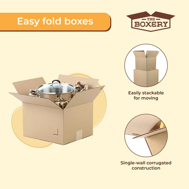Alt view image 5 of 7 - Moving Boxes 10-Pack Larger | 20x20x20 inch Durable ECT 32 Corrugated Shipping Boxes for Mailing, Packing, Moving, and Storage Recyclable and Made in the USA